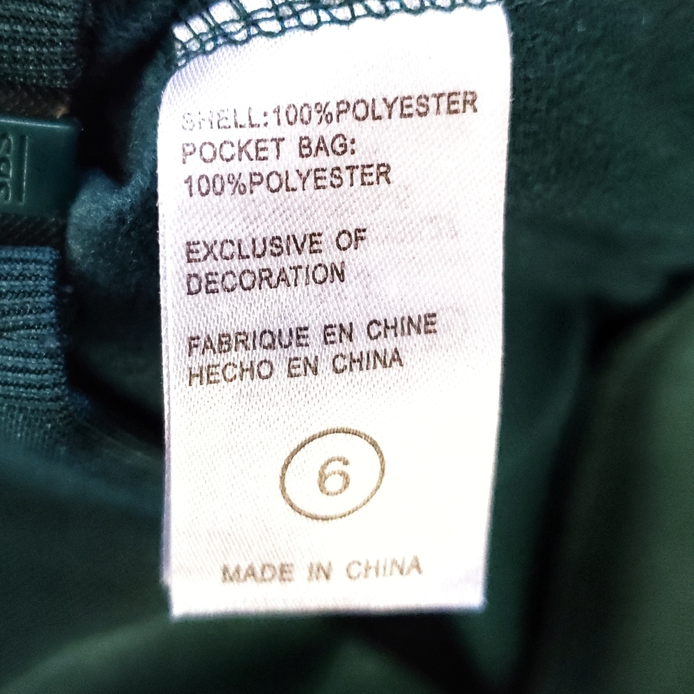 NIKE Green Full Zip Track Jacket Boys Athleisure 6 - Picture 3 of 5